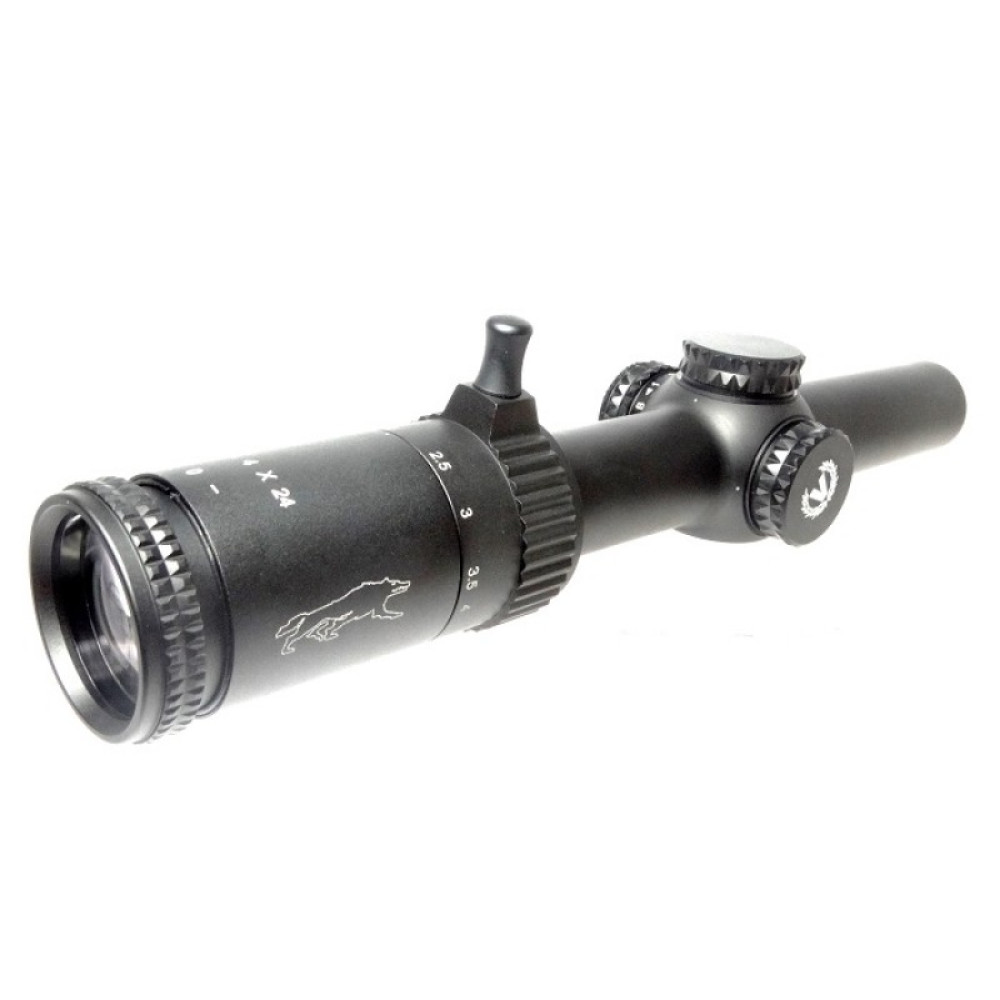 Оптический прицел Загонник Veber Wolf ПО 1-4х24 GB DnD