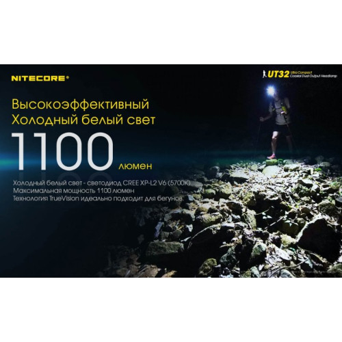 Налобный фонарь Nitecore UT32 CREE XP-L2 V6 OP+SMO
