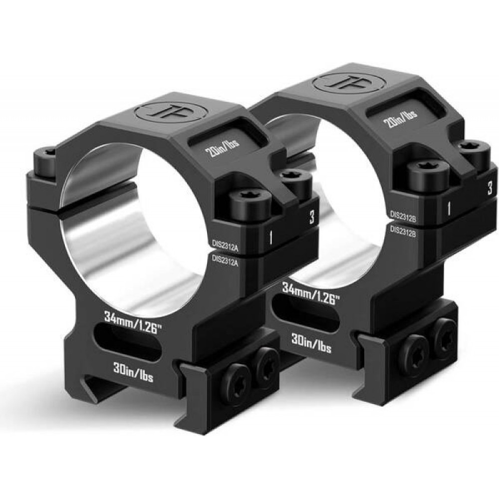Кольца Discovery 34мм средние (7075) под Picatinny