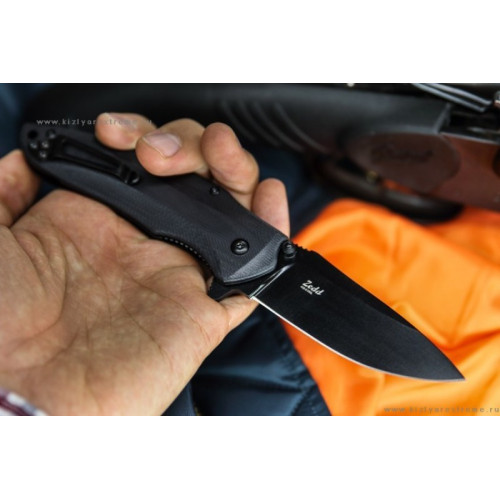 Складной нож Zedd AUS-8 Black Titanium