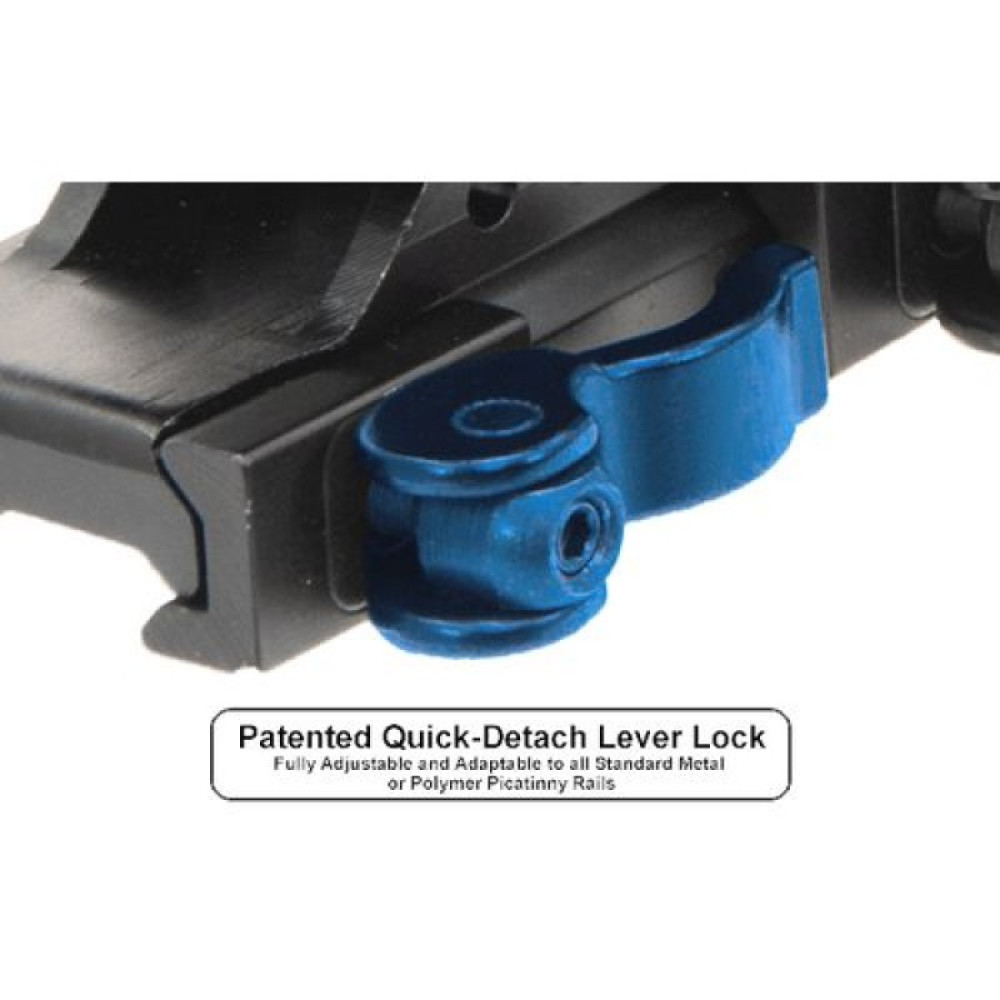 Коллиматорный прицел Leapers 1х38 закрытый на Weaver, точка 4MOA, Черный