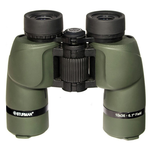 Бинокль STURMAN 10x36, зеленый, Зеленый