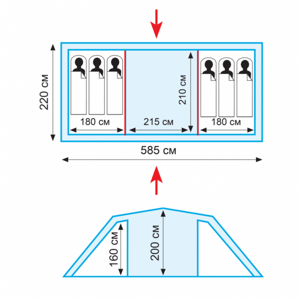 Палатка Tramp Brest 6 (V2) зеленый