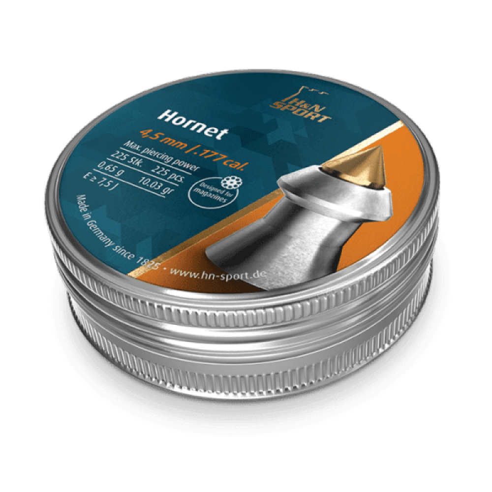 Пульки HN Hornet, 0.65 г, 4.5 мм, 225 шт