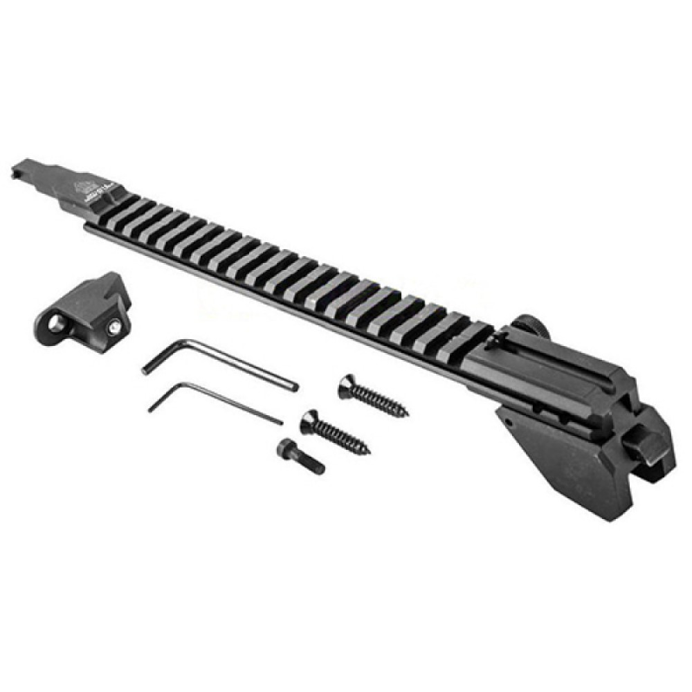 Кронштейн Leapers Weaver быстросъемный (19 пазов) на АК47/Сайга (фикс.приклад), регул.целик.