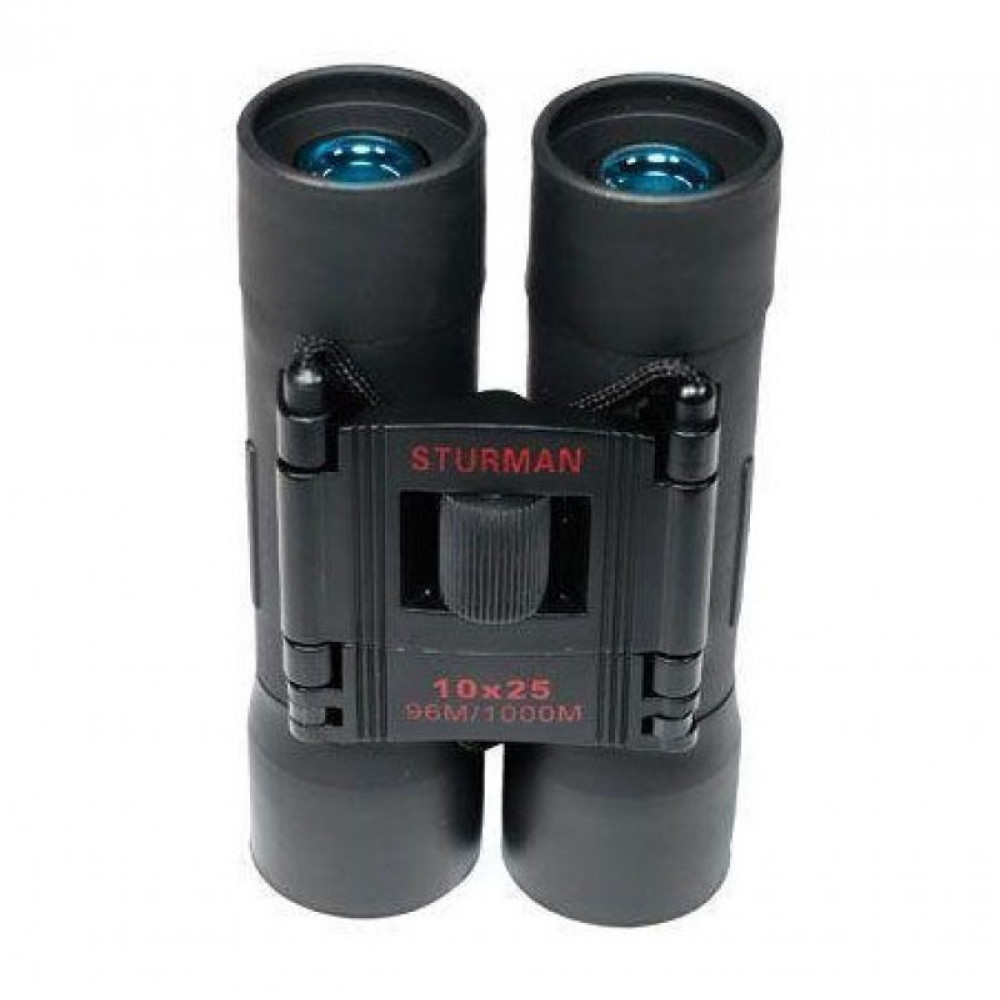Бинокль STURMAN 10x25, черный, Черный