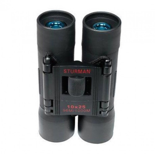 Бинокль STURMAN 10x25, черный, Черный