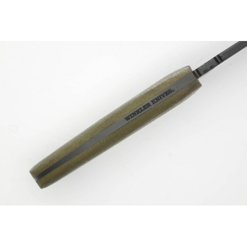 Поясной нож WINKLER KNIVES с рукояткой GREEN LAMINATE