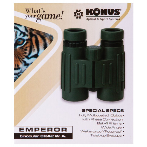 Бинокль Konus Emperor 8x42 WA Green