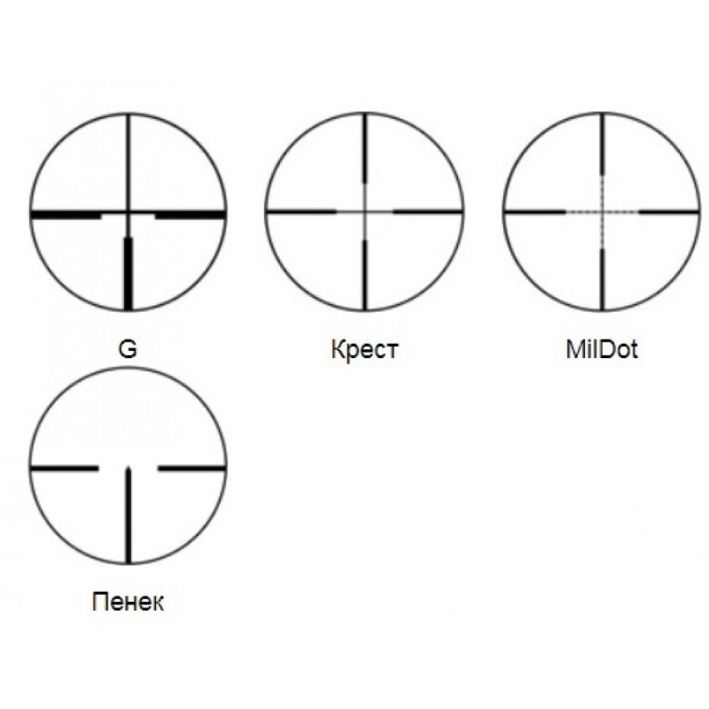Оптический прицел PV 2-10x48 (Крест)