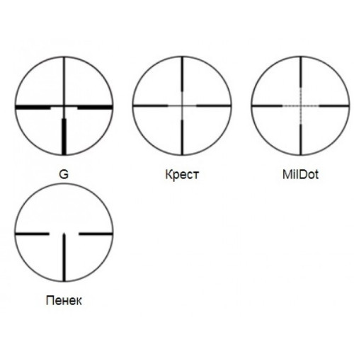 Оптический прицел PV 2-10x48 (Крест)