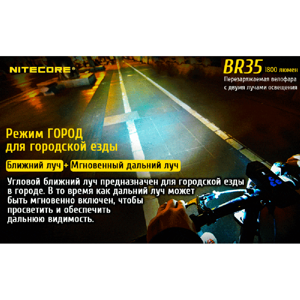 Велофара Nitecore BR35 Cree XM-L2 U2