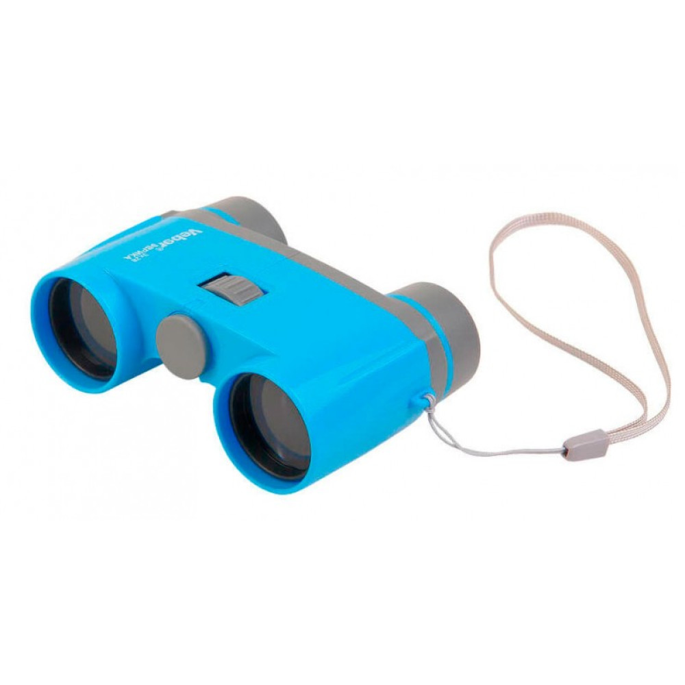 Бинокль детский Veber «Эврика» 3х28, голубой, Голубой