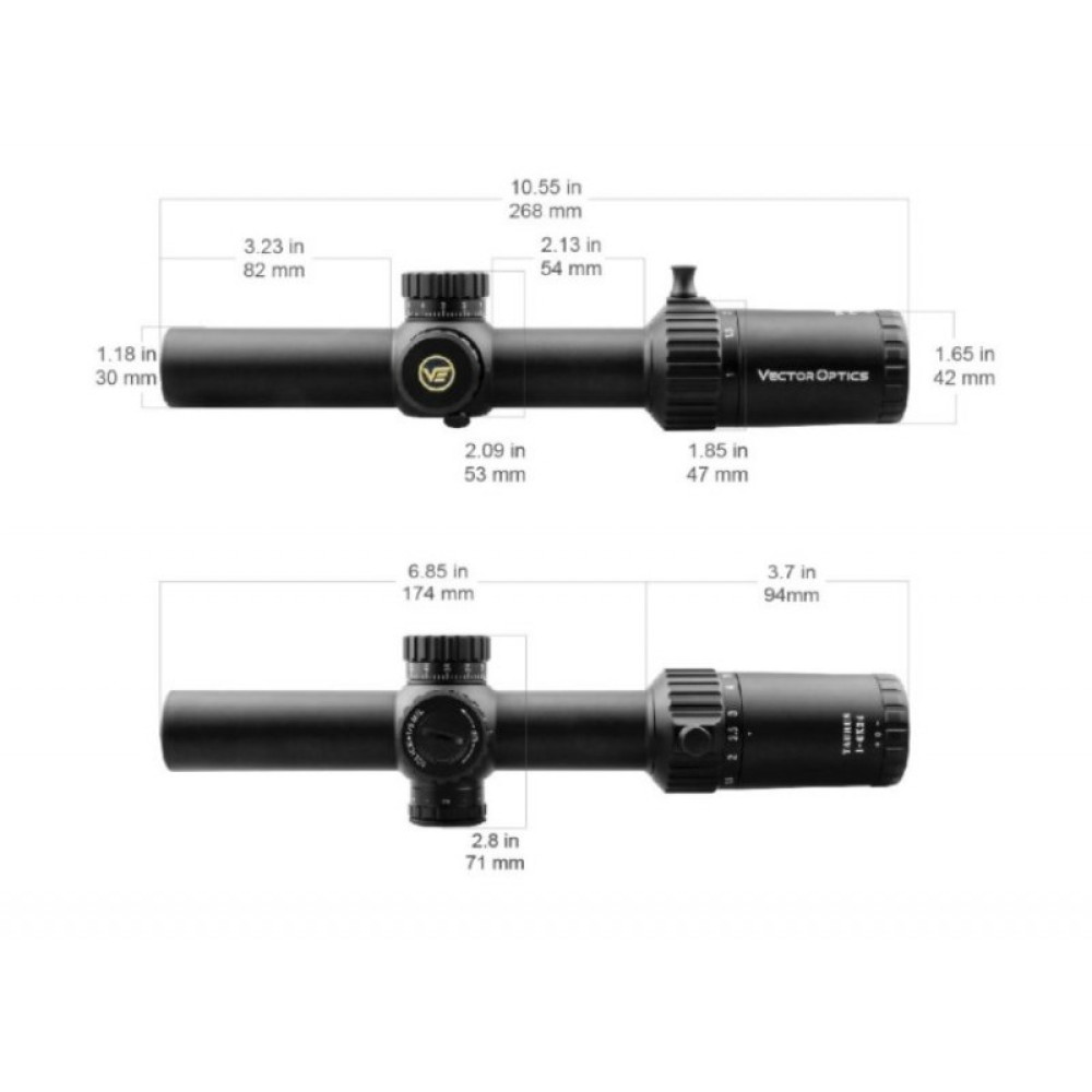 Оптический прицел Vector Optics Taurus 1-6x24 FFP