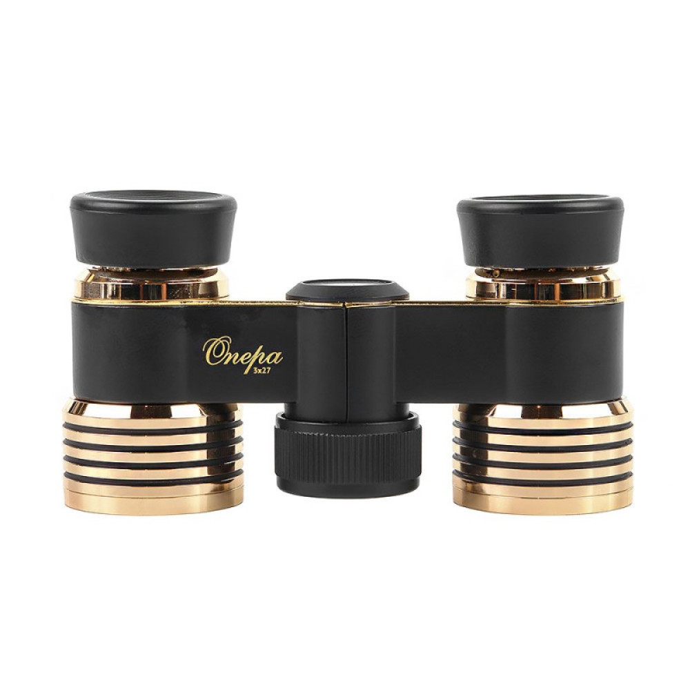Бинокль театральный Veber Opera БГЦ 3x27, черно-золотистый, Черно-золотистый