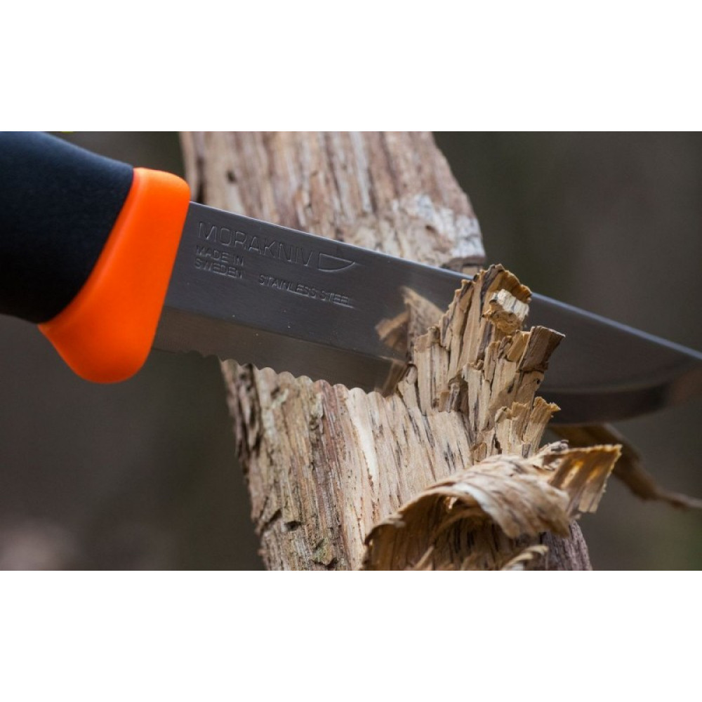 Нож Morakniv Companion F Serrated, нержавеющая сталь, 11829