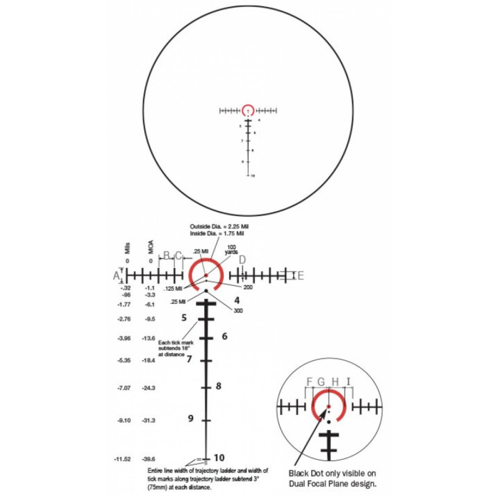 Оптический прицел Burris XTR II 1.5-8x28 M.A.D. (34мм) R: Ballistic 5.56 DFP, с подсветкой (201013)