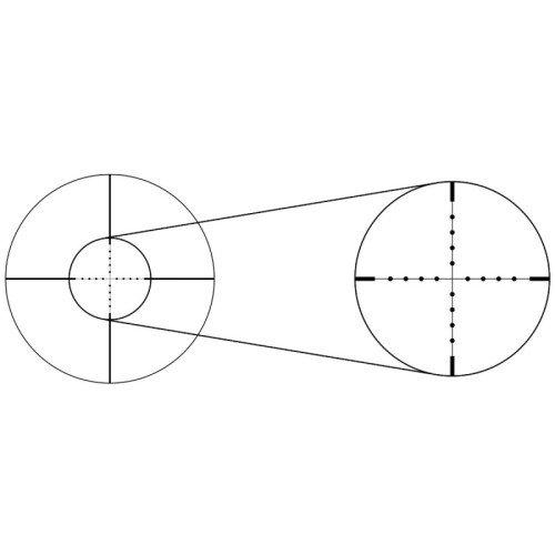 Оптический прицел Gaut Quartz 4x32, сетка 3 (Mil-Dot) нить