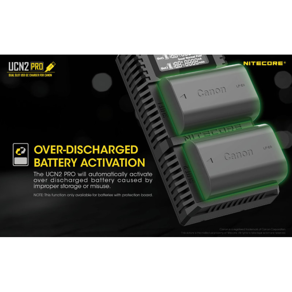 Зарядное устройство Nitecore UCN2 PRO Canon LP-E6N