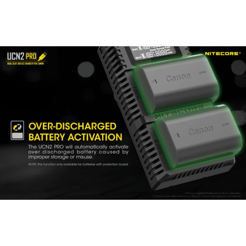 Зарядное устройство Nitecore UCN2 PRO Canon LP-E6N