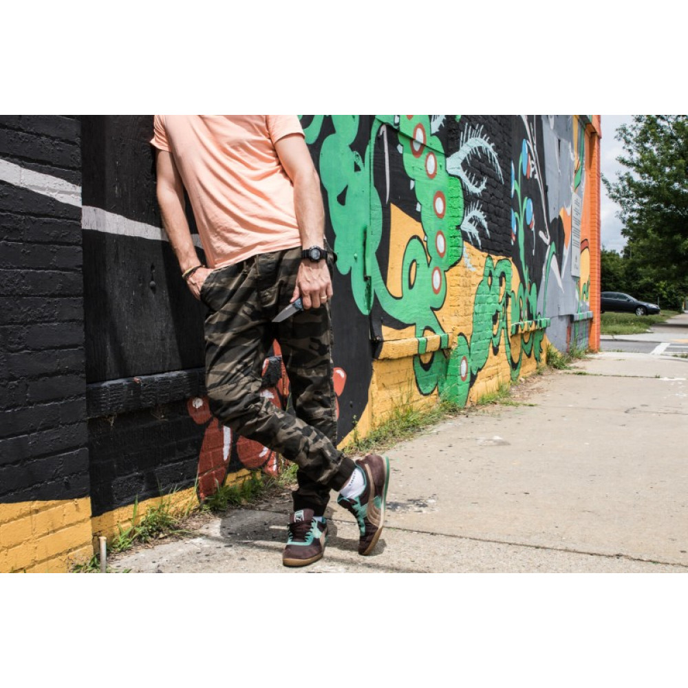 Складной нож Zorg D2 Gray Titanium