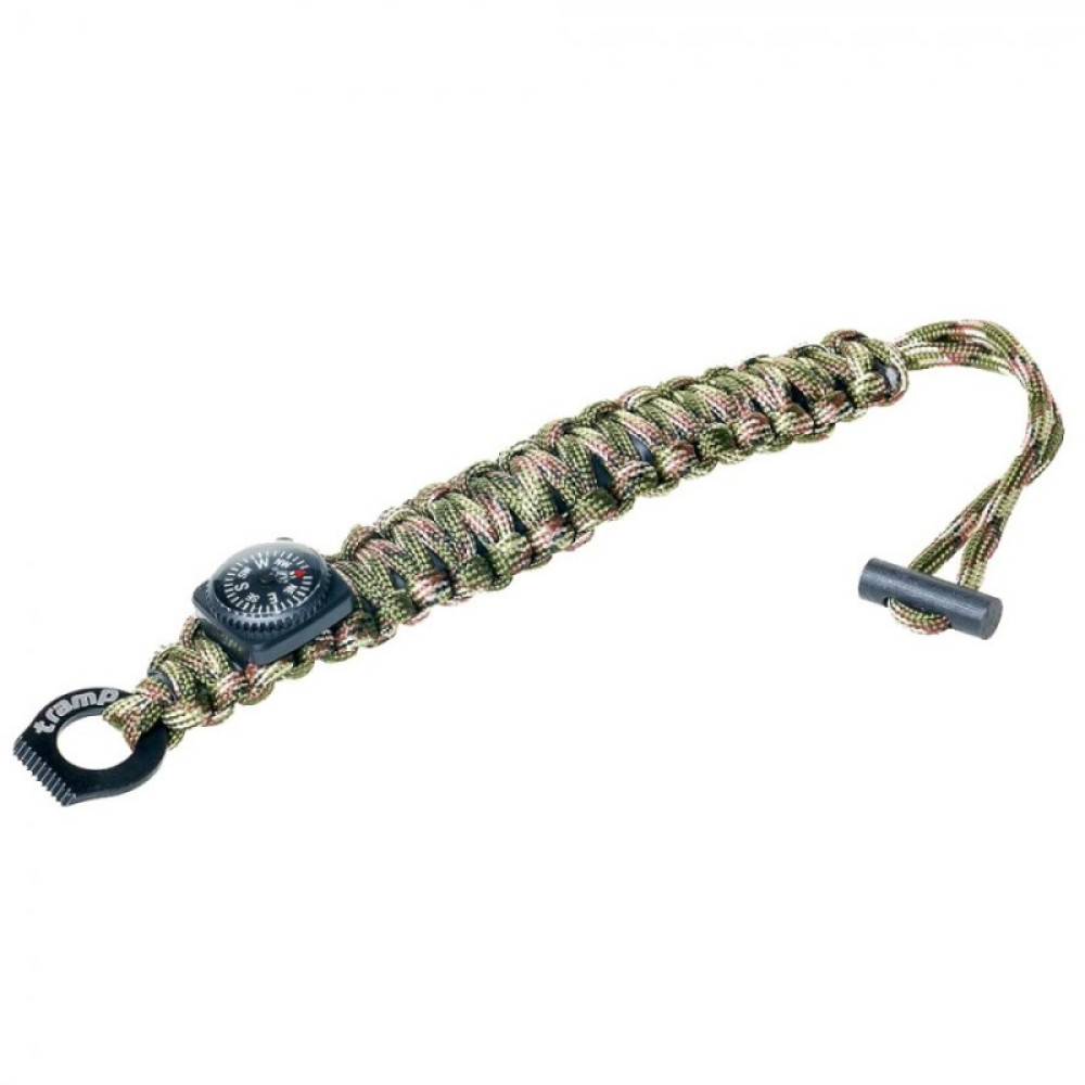 Tramp браслет выживальщика (компас, огниво/2 метра паракорда) (камуфляж)