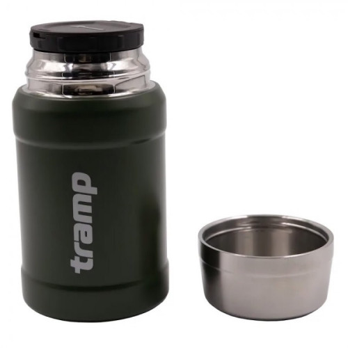 Tramp термос с широким горлом 0,8 л с сумкой TRC-132, оливковый