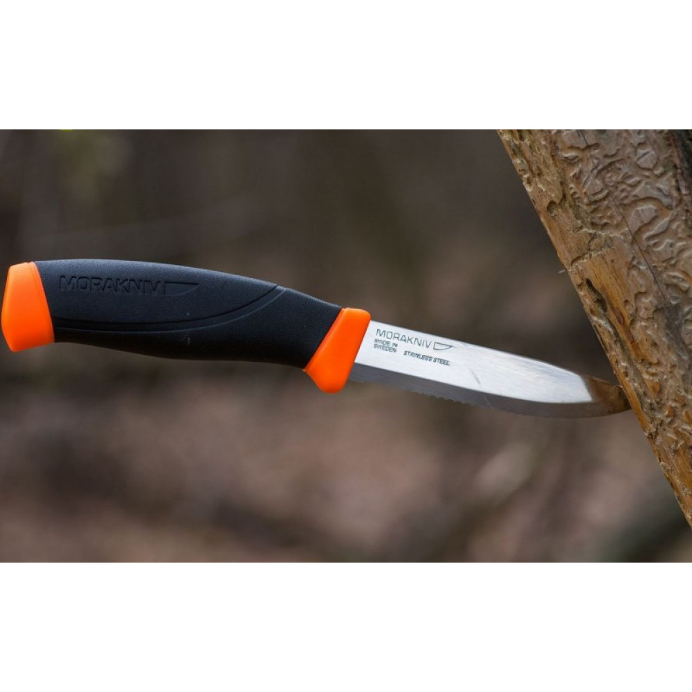 Нож Morakniv Companion F Serrated, нержавеющая сталь, 11829