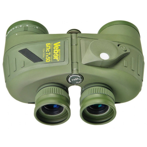 Бинокль Veber БПс 7x50 WP, плавающий, с компасом