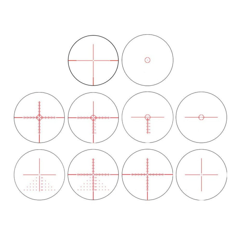 Оптический прицел Konuspro EL-30 6-24x50, 10 сменных прицельных сеток
