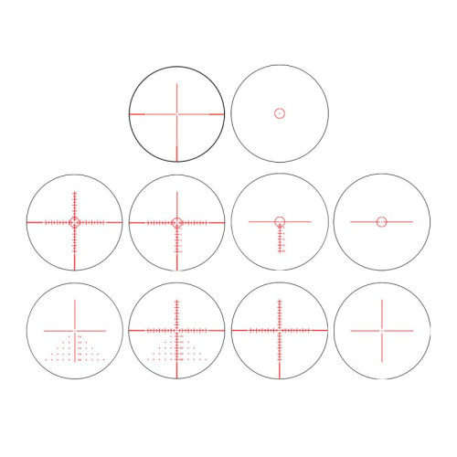 Оптический прицел Konuspro EL-30 6-24x50, 10 сменных прицельных сеток