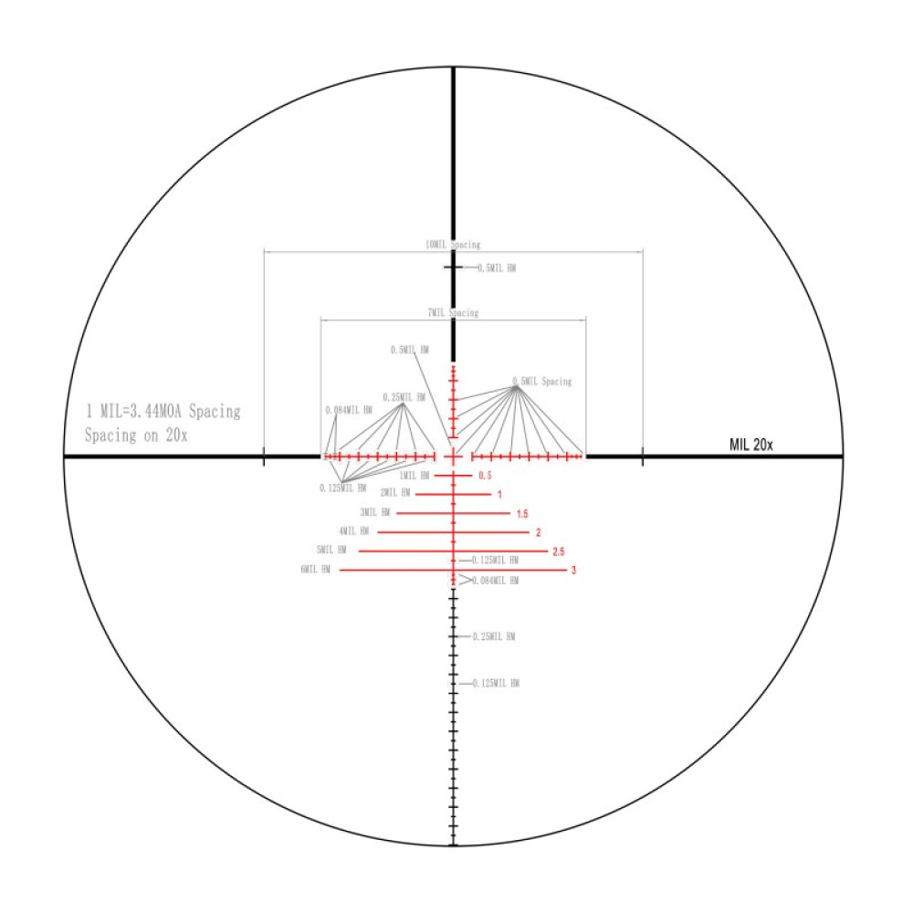 Оптический прицел Veber Wolf Alfa 5-20x50 SF TR1
