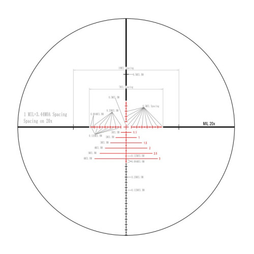 Оптический прицел Veber Wolf Alfa 5-20x50 SF TR1