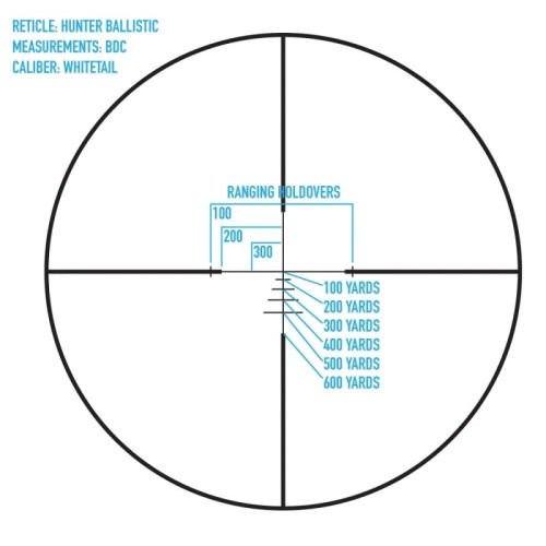 Оптический прицел Sightmark Core HX 3-9x40 HBR Hunters Ballistic Riflescope (кольца и чехол в комплекте) (SM13068HBR), Черный