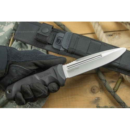 Тактический нож Centurion AUS-8 StoneWash Черные Ножны