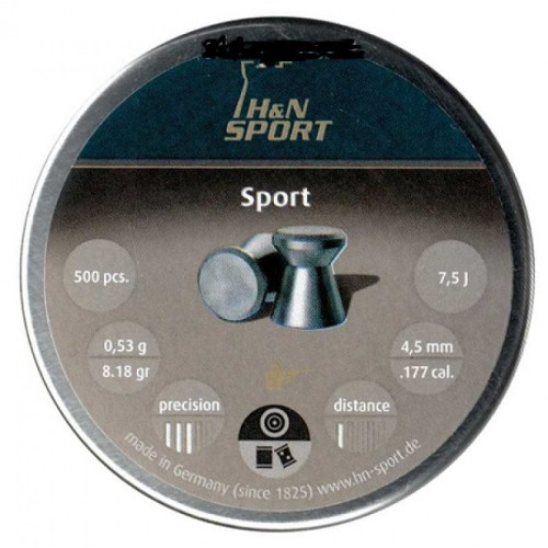 Пульки HN Sport, 0.53 г, 4.5 мм, 500 шт