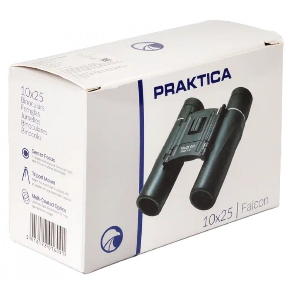 Бинокль PRAKTICA Falcon 10x25, черный, Черный