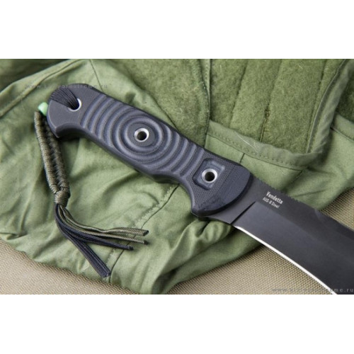 Туристический нож Vendetta AUS-8 Black Titanium