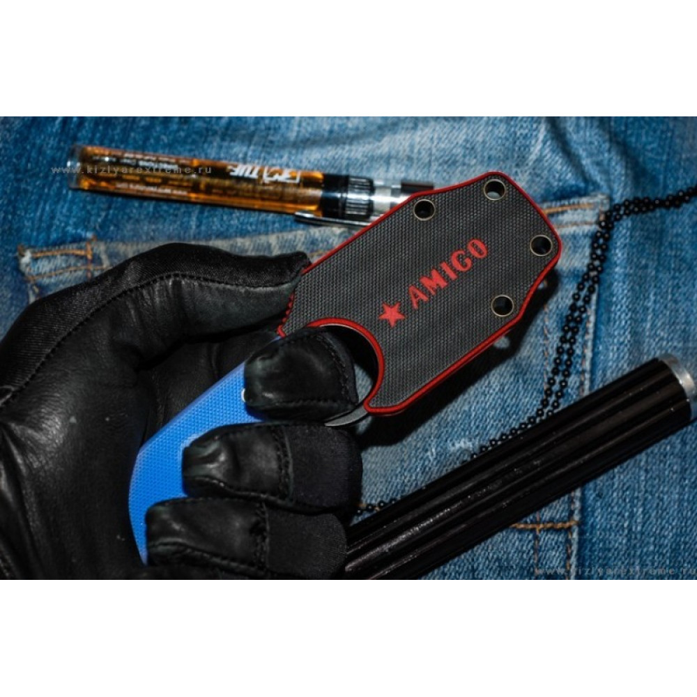 Шейный нож Amigo Z Black D2