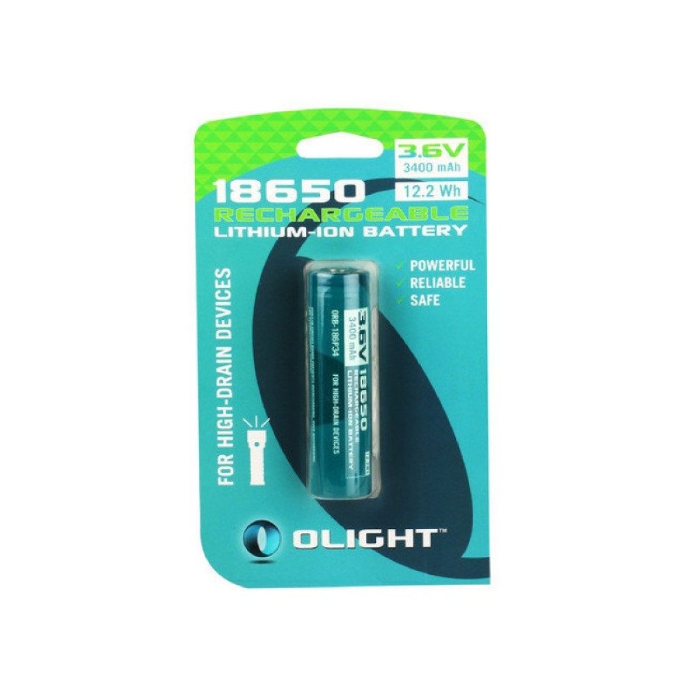 Аккумулятор Li-ion Olight ORB-186L34 18650 3,7 В. 3400 mAh