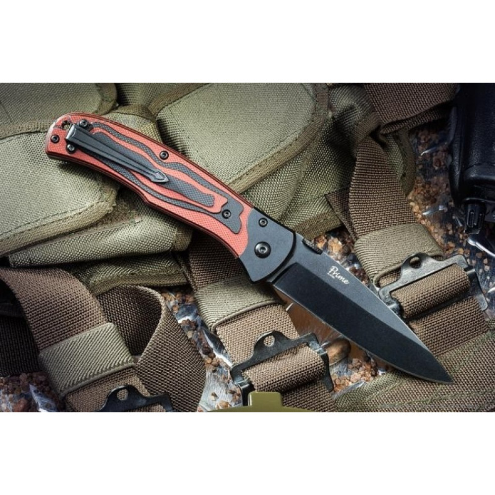 Складной нож Prime D2 Black Titanium G10