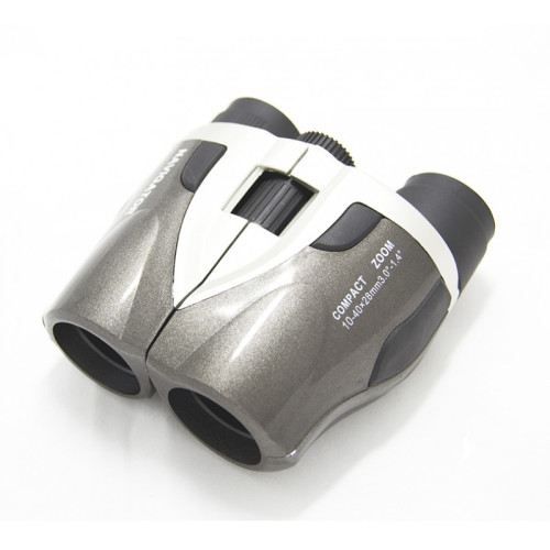 Бинокль Navigator 10-40х28, серебристо-серый, Серебрянный