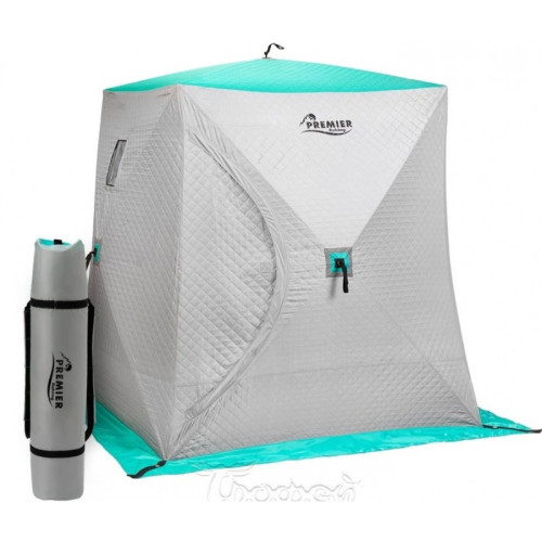 Палатка Helios Premier Комфорт 1,8x1,8 бирюза/серый