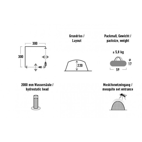 Шатер High Peak Pavillon Зеленый