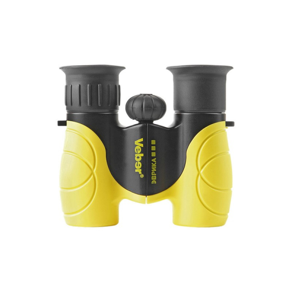 Бинокль детский Veber «Эврика» 6x21, желто-черный