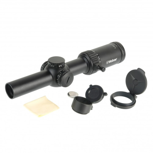 Прицел оптический Veber Wolf 1.25-4.5х26 IR FD07 Загонник