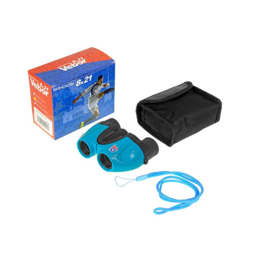 Бинокль Veber 8x21, бирюза