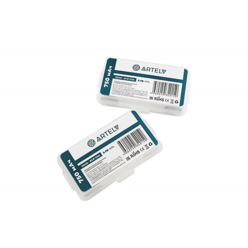 Аккумуляторные батареи RCR123 ARTELV 3.7V Li-Ion 750 mAh